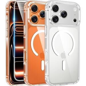 iPhone 17 Pro-Max Case Anti Yellowing Shockproof Protective Transparent Clear
